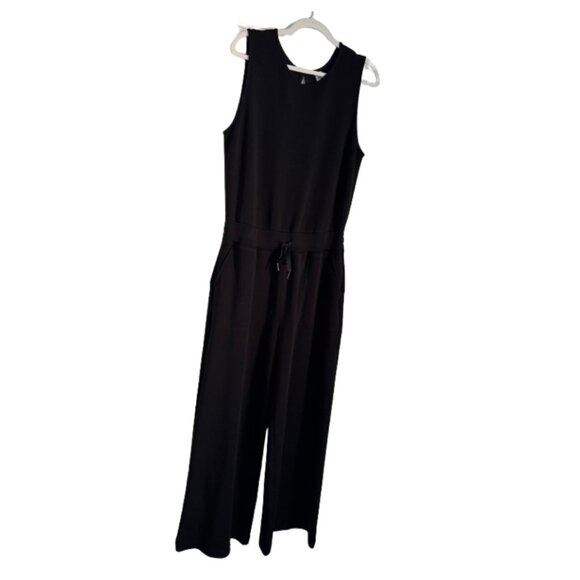 Spanx AirEssentials Sleeveless Wide Leg Jumpsuit - Black - XL - Picture 4 of 5